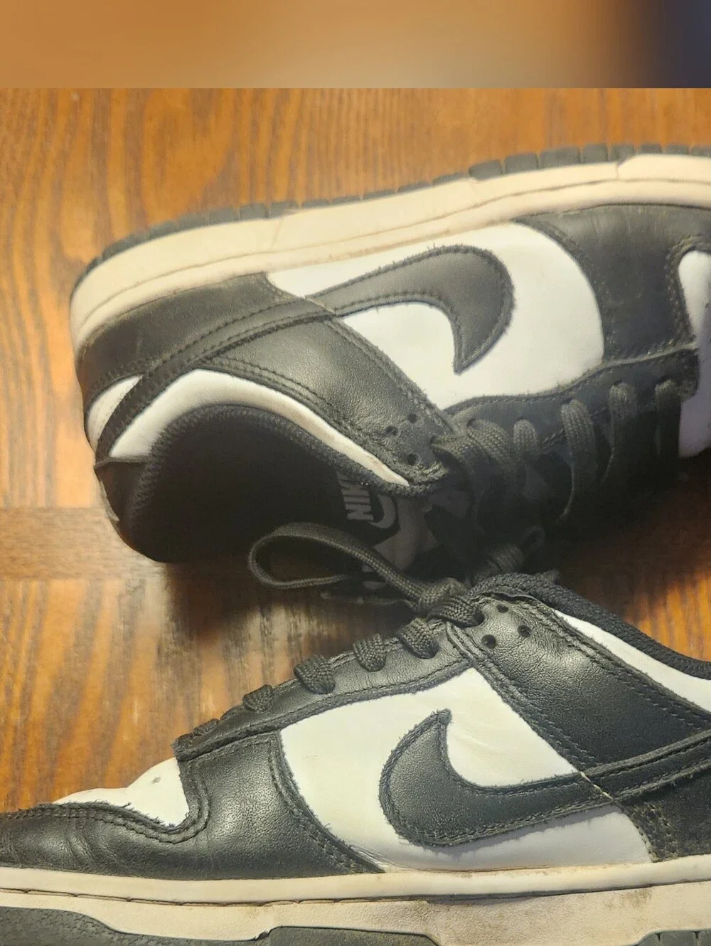 Kids' Unisex Nike Black & White Low-Top Sneakers